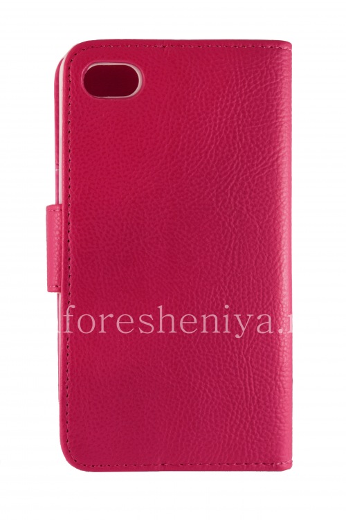Photogallery for Leather Case horizontal opening &quot;Classic&quot; for BlackBerry Z30, Fuchsia, the inside of the pink product