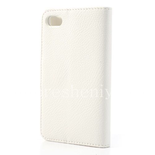 Photogallery for Leather Case horizontal opening &quot;Classic&quot; for BlackBerry Z30, White, the inside of the Red product
