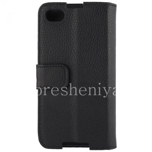 Photogallery for Horisontal Kulit Kasus dengan fungsi membuka stand untuk BlackBerry Z30, hitam product