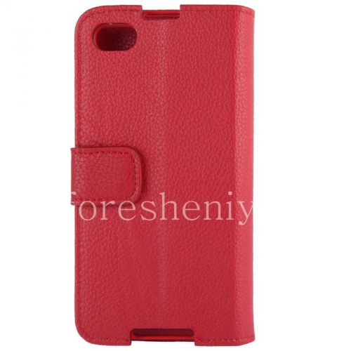 Photogallery for Horisontal Kulit Kasus dengan fungsi membuka stand untuk BlackBerry Z30, merah product