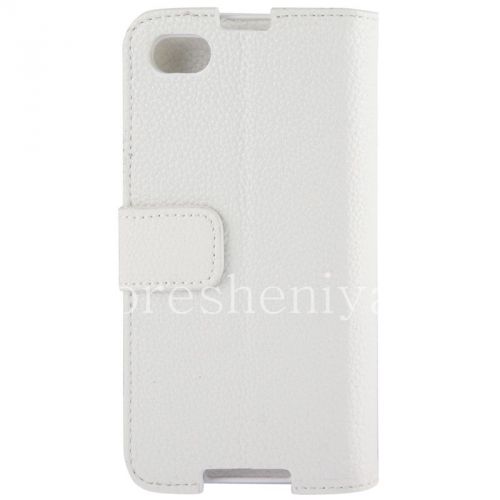 Photogallery for Horisontal Kulit Kasus dengan fungsi membuka stand untuk BlackBerry Z30, putih product