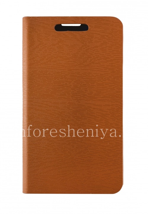 Photogallery for Leather Case pembukaan horisontal &quot;Kayu&quot; untuk BlackBerry Z30, coklat product