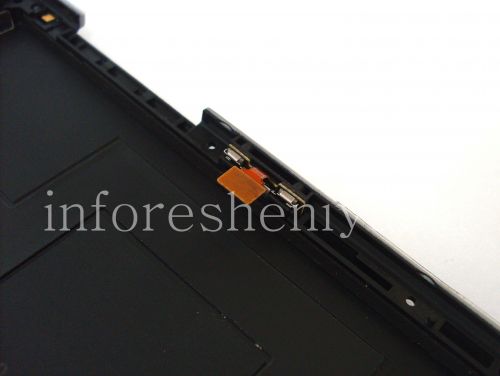 Photogallery for The middle part of the original body in the assembly with the rim for the BlackBerry Z30, Silver / Black product