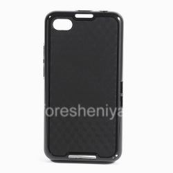 Silicone Case compact "Cube" for BlackBerry Z30, Black / Black