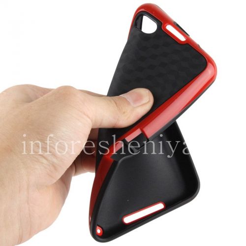 Photogallery for Silicone Case kompak &quot;Cube&quot; untuk BlackBerry Z30, Black / Red product