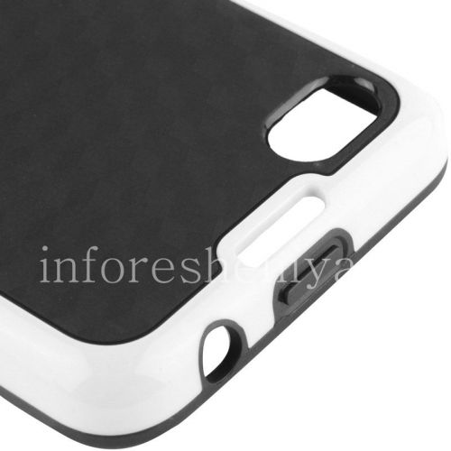 Photogallery for Silicone Case kompak &quot;Cube&quot; untuk BlackBerry Z30, Hitam / Putih product