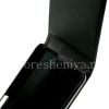 Photo 3 — ब्लैकबेरी Z30 के लिए खड़ी खोलने के साथ चमड़ा प्रकरण कवर, काले, ठीक बनावट