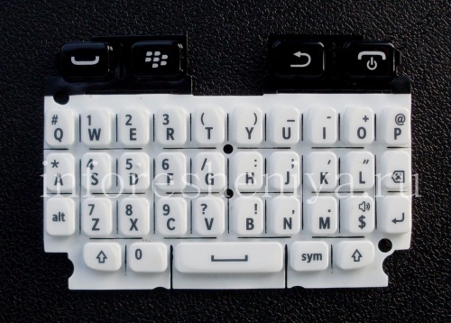 Photogallery for Asli Keyboard BlackBerry 9720 Inggris, Putih, QWERTY product