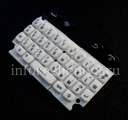 Photogallery for Asli Keyboard BlackBerry 9720 Inggris, Putih, QWERTY product
