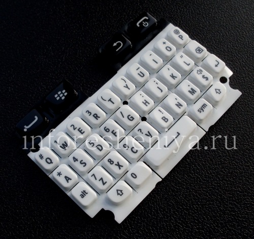 Photogallery for Asli Keyboard BlackBerry 9720 Inggris, Putih, QWERTY product
