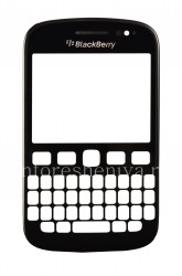 Layar sentuh (Touchscreen) dalam perakitan dengan panel depan untuk BlackBerry 9720, hitam