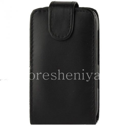 Photogallery for 与BlackBerry 9720纵向开皮套盖, 黑色，质地优良 product