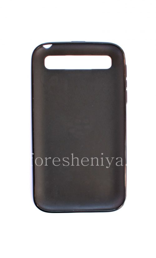 Photogallery for Funda de silicona original compactado Shell suave de la caja para BlackBerry Classic, Negro (translúcido Negro) product