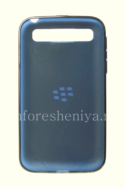 Photogallery for Funda de silicona original compactado Shell suave de la caja para BlackBerry Classic, Azul (azul translúcido) product