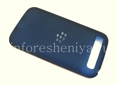 Photogallery for Funda de silicona original compactado Shell suave de la caja para BlackBerry Classic, Azul (azul translúcido) product