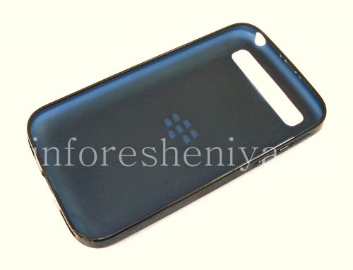 Photogallery for Funda de silicona original compactado Shell suave de la caja para BlackBerry Classic, Azul (azul translúcido) product