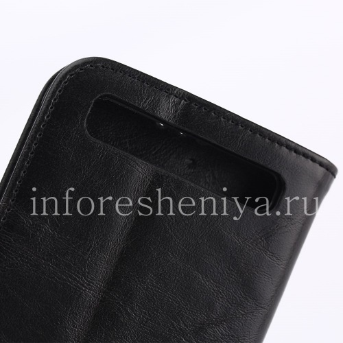 Photogallery for أفقية حقيبة جلد مع وظيفة افتتاح تدعم لبلاك Classic, أسود product