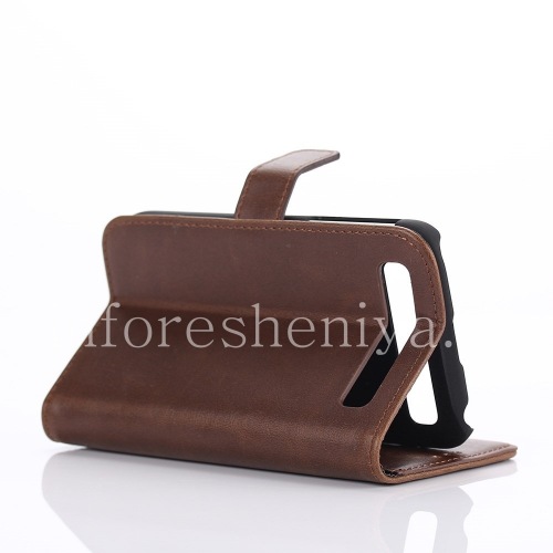 Photogallery for أفقية حقيبة جلد مع وظيفة افتتاح تدعم لبلاك Classic, أسمر product