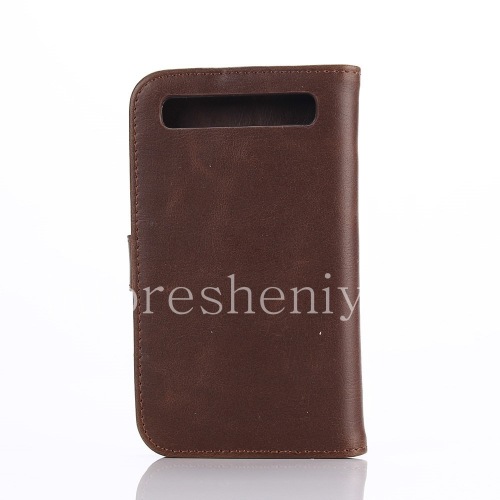 Photogallery for أفقية حقيبة جلد مع وظيفة افتتاح تدعم لبلاك Classic, أسمر product