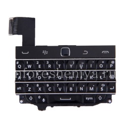 Die ursprüngliche englische Tastatureinheit mit dem Vorstand und dem Trackpad für Blackberry Classic, schwarz