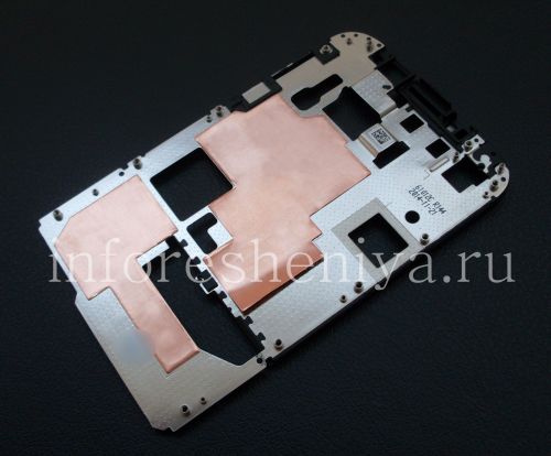 Photogallery for The middle part of the body (the metal base of the screen) for the BlackBerry Classic product