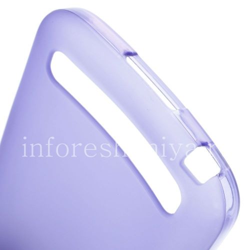 Photogallery for Silicone Case untuk tikar dipadatkan BlackBerry Classic, ungu product