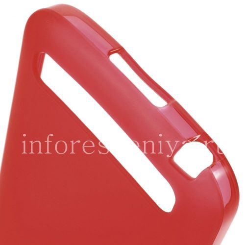 Photogallery for Silicone Case untuk tikar dipadatkan BlackBerry Classic, merah product