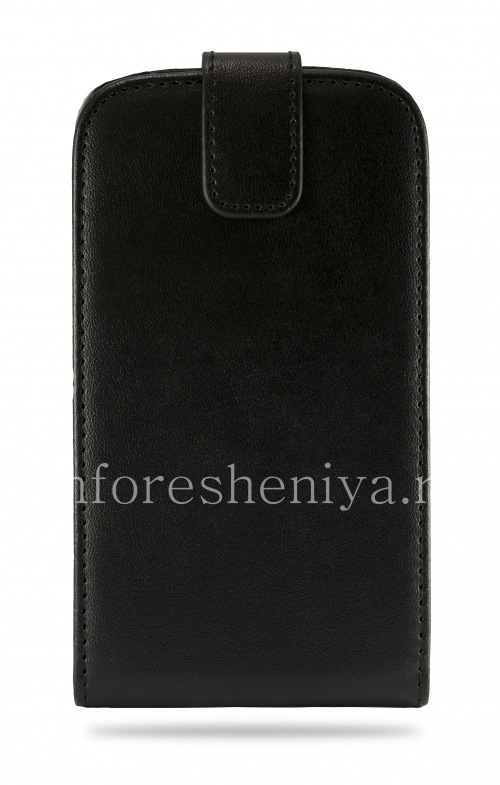 Photogallery for Leather Case with vertical opening cover for BlackBerry Classic, Black, fine texture product