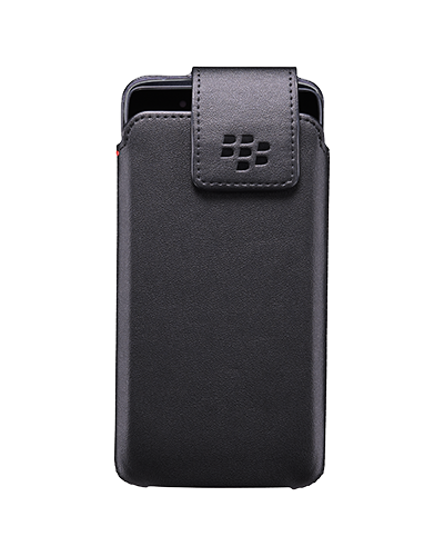 Photogallery for Funda de cuero original con la pistolera del clip giratorio para BlackBerry DTEK50, Negro (negro) product