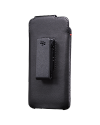 Photo 2 — ブラックベリーDTEK50用クリップスイベルホルスター付きオリジナルレザーケース, ブラック（黒）
