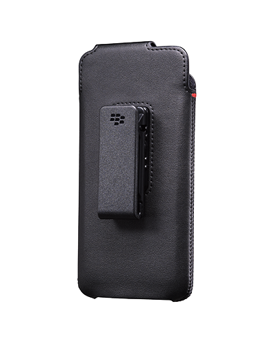 Photogallery for Funda de cuero original con la pistolera del clip giratorio para BlackBerry DTEK50, Negro (negro) product