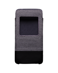 オリジナルの組み合わせケースポケットブラックベリーDTEK50用スマートポケット, グレー/ブラック（グレー/ブラック）