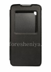 Photo 1 — La funda de cuero original con un caso del tirón elegante tapa abatible para BlackBerry DTEK50, Negro (negro)