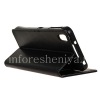 Photo 2 — BlackBerry DTEK50 জন্য স্ট্যান্ড খোলার ফাংশন সঙ্গে অনুভূমিক চামড়া কেস, কালো