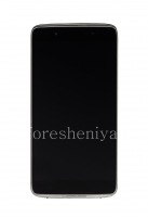 montaje de la pantalla LCD con pantalla táctil y el bisel para BlackBerry DTEK50, Gray (Gris de carbono)