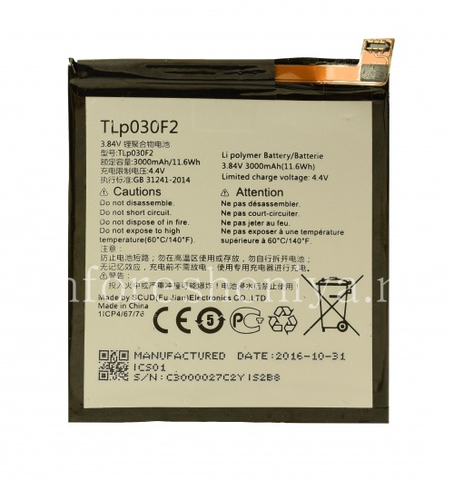 Photogallery for Die ursprüngliche TLp030F2 Batterie BlackBerry DTEK60 product