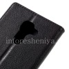 Photo 5 — حقيبة جلد افتتاح الأفقي "كلاسيكي" لBlackBerry DTEK60, أسود
