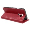 Photo 3 — Leather Case pembukaan horisontal "Classic" untuk BlackBerry DTEK60, merah