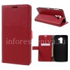 Photo 6 — حقيبة جلد افتتاح الأفقي "كلاسيكي" لBlackBerry DTEK60, أحمر