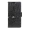 Photo 1 — Horisontal Leather Case untuk pembukaan Kasual BlackBerry DTEK60, hitam