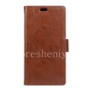 Photo 1 — Horisontal Leather Case untuk pembukaan Kasual BlackBerry DTEK60, coklat