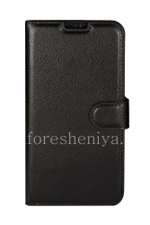 Leather Case horizontal opening with stand function for BlackBerry DTEK60, The black