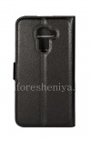 Photo 2 — حقيبة جلد الأفقية مع وظيفة افتتاح حامل لBlackBerry DTEK60, أسود