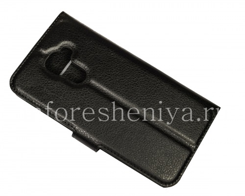 Photogallery for BlackBerry DTEK60 জন্য স্ট্যান্ড খোলার ফাংশন সঙ্গে অনুভূমিক চামড়া কেস, কালো product