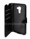 Photo 6 — BlackBerry DTEK60用スタンドオープン機能付き横型レザーケース, ブラック