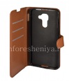 Photo 6 — BlackBerry DTEK60 জন্য স্ট্যান্ড খোলার ফাংশন সঙ্গে অনুভূমিক চামড়া কেস, বাদামী