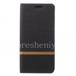 Leather case horizontal opening for BlackBerry KEY2, The black