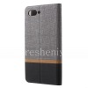 Photo 2 — حقيبة جلد فتحة أفقية لـ BlackBerry KEY2, رمادي / أسود