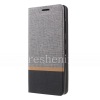 Photo 5 — حقيبة جلد فتحة أفقية لـ BlackBerry KEY2, رمادي / أسود