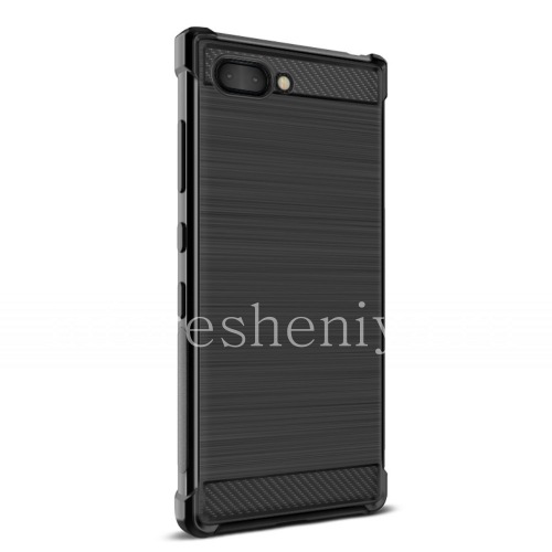 Photogallery for Merek IMAK Carbon Silicone Case untuk BlackBerry KEY2, Antrasit / Hitam (Antrasit / Hitam) product